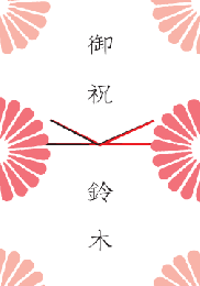 お花のしカード