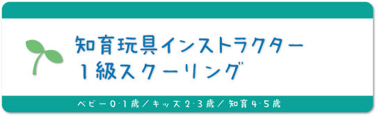 知育玩具インストラクター2級養成講座