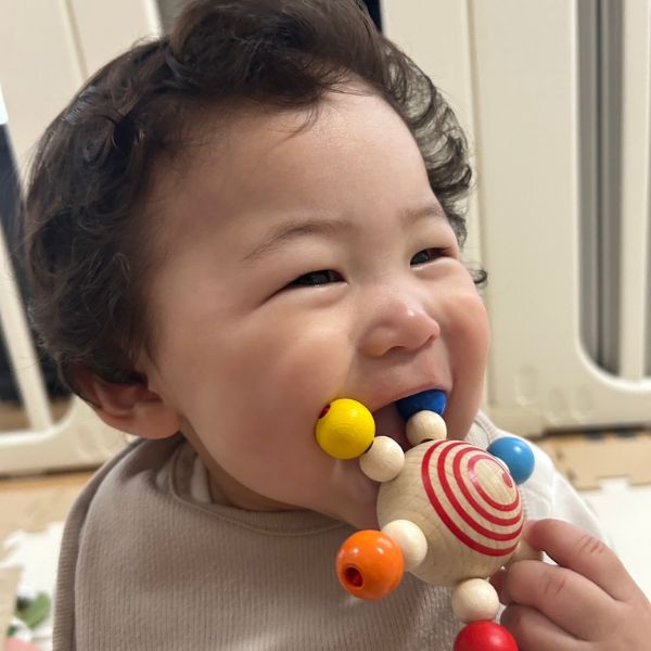 スターこまのカラフルなビーズ